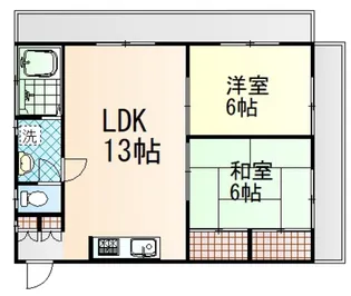 久都内マンション【1階】の間取り