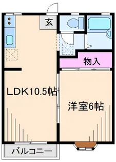 コンドレア勝田A【1階】の間取り