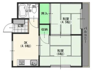 グリーンハイツ【1階】の間取り