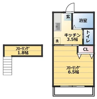 ローダンセA【2階】の間取り