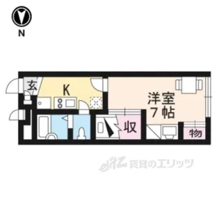 レオパレス西駅前【3階】の間取り