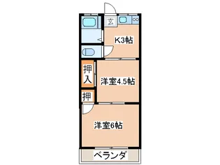 メゾン高田【1階】の間取り