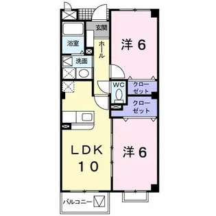 グレイス貴船【2階】の間取り