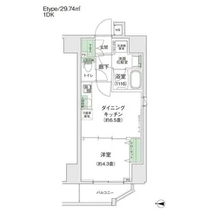 スタイリオ蒲田II【9階】の間取り