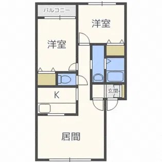 ボヌールN36【1階】の間取り