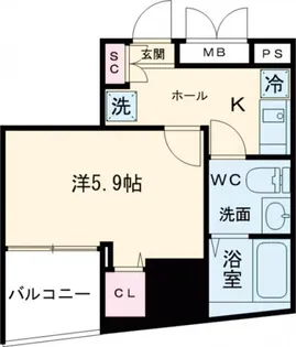 アイディ品川25【11階】の間取り