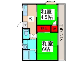 ファミーユ稲葉【2階】の間取り
