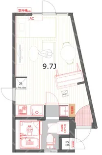 TASUKI RICHESSE KOMABA【1階】の間取り