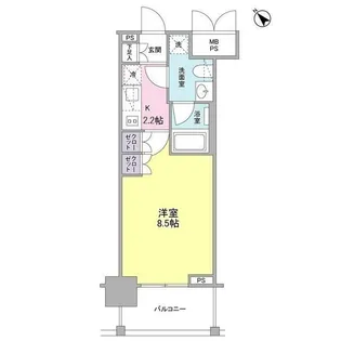 常盤レジデンシア荻窪【5階】の間取り