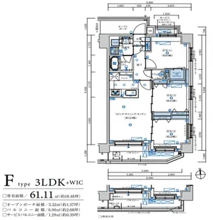 パークキューブ八王子【2階】の間取り