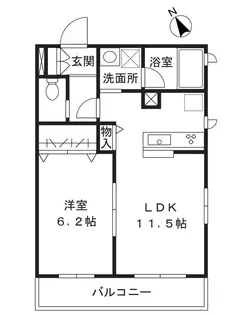 メルベージュ梶ヶ谷【2階】の間取り