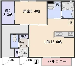 モリエールII【1階】の間取り