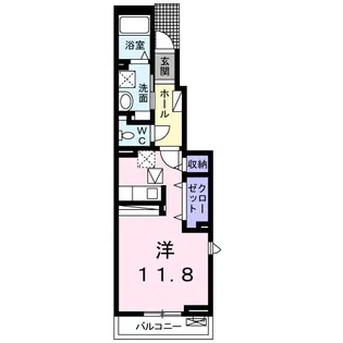 ディアコート桜II【1階】の間取り
