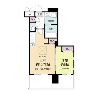 グランシス江坂【10階】の間取り