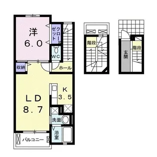 テクノ ソレアード【3階】の間取り