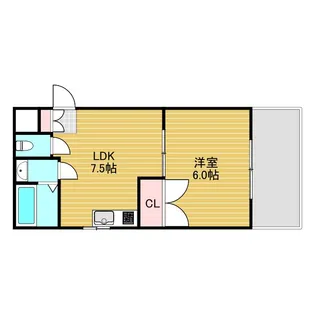 富士マンション【1階】の間取り