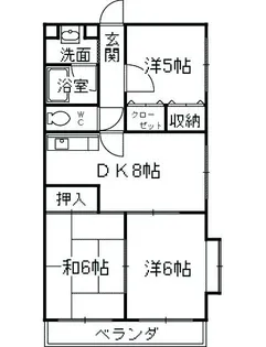 プランドール【4階】の間取り