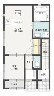 シャインクリスタルII【1階】の間取り