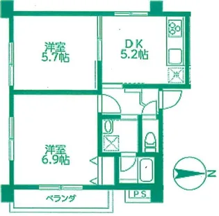 ハイノックV【2階】の間取り