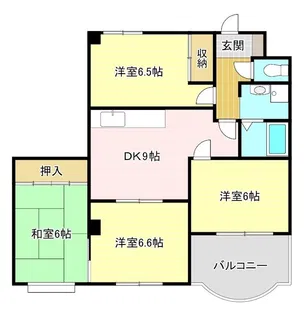 キャステルMTK【3階】の間取り