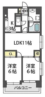 スタシオン鴫【5階】の間取り