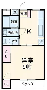ラ・カーメル【1階】の間取り