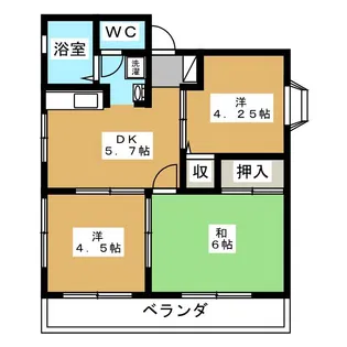 サンライフシティ【1階】の間取り