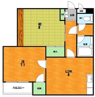 ウエストワンIII【2階】の間取り