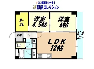サンライフコーポ【1階】の間取り