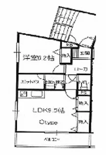 京屋ハイツI【1階】の間取り