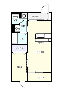 カテドラール富沢【3階】の間取り