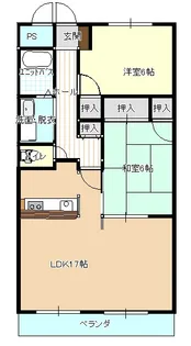 ロイヤルフラッツ福山【4階】の間取り