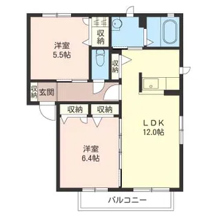 エリアントB【2階】の間取り