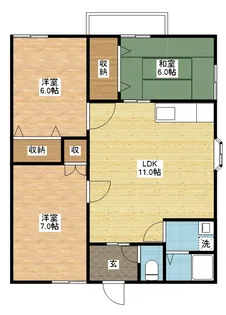 フルールヒルズ【2階】の間取り