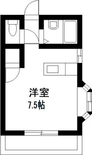 オクトワール宮崎西【4階】の間取り