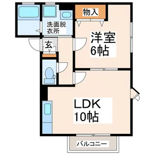 ソレイユハイツ【2階】の間取り