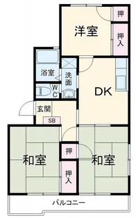 吉沢マンション【2階】の間取り