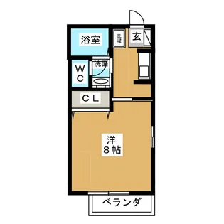 コーポFUJI II【2階】の間取り