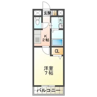 サンピセス【3階】の間取り