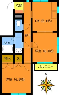 メゾンモリタ【2階】の間取り