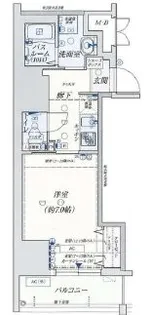 レジデンス心斎橋【4階】の間取り