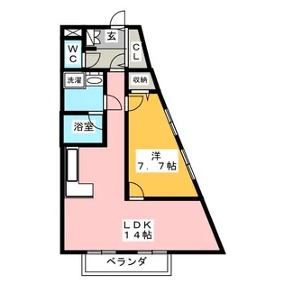 ボーダレス21【3階】の間取り