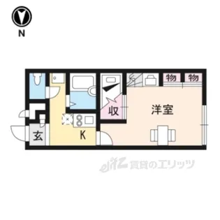レオパレス美夢【1階】の間取り