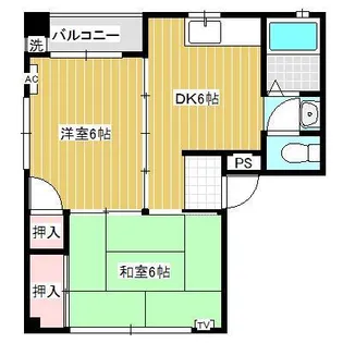 長原ビル【4階】の間取り