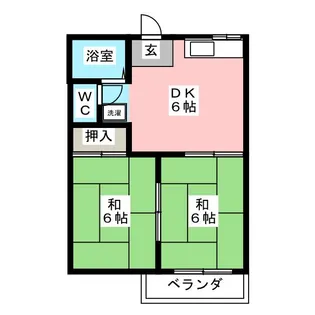 ハイツムツシ【2階】の間取り