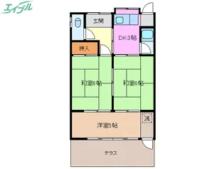 三重県桑名市大字北別所【一戸建】の間取り