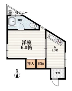 河野ビル【3階】の間取り