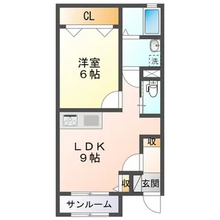 ウッドチップス【1階】の間取り