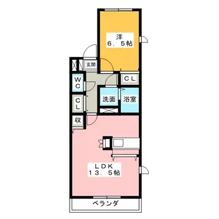 アバンツァート【1階】の間取り