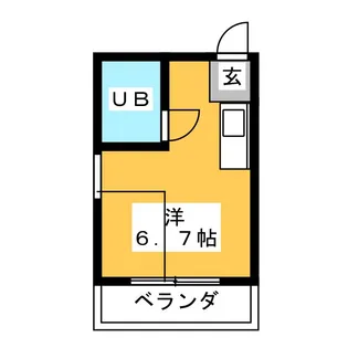 プレスイン正木【5階】の間取り
